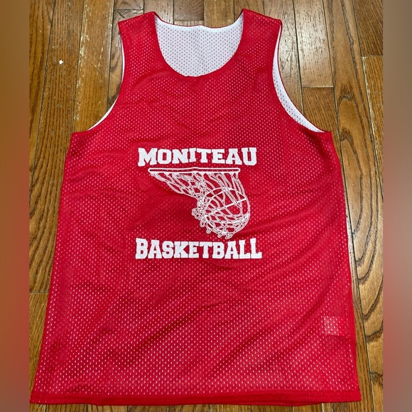 Moniteau Basketball Red and White Jersey - Picture 10 of 10